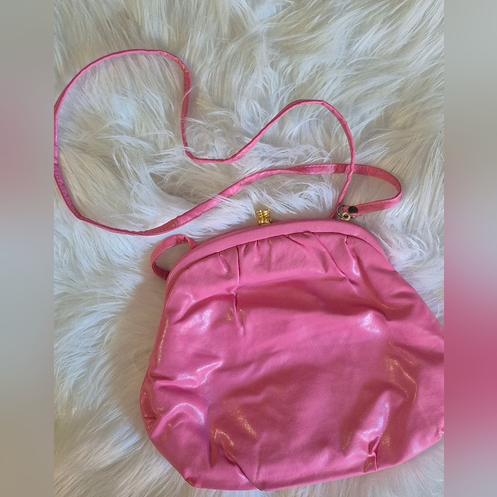 🏷Vintage Pink Crossbody Purse Clutch - Picture 1 of 4